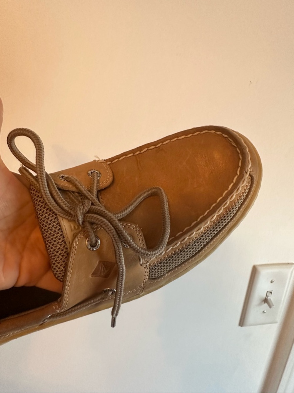 Men's Casual Sperry Boat Shoes in Tan - Picture 5 of 6
